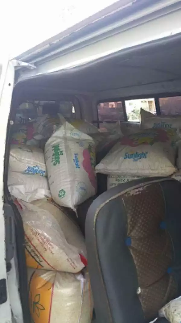 Photos: Police recovers 87 bags of stolen rice snatched at gunpoint in Bauchi